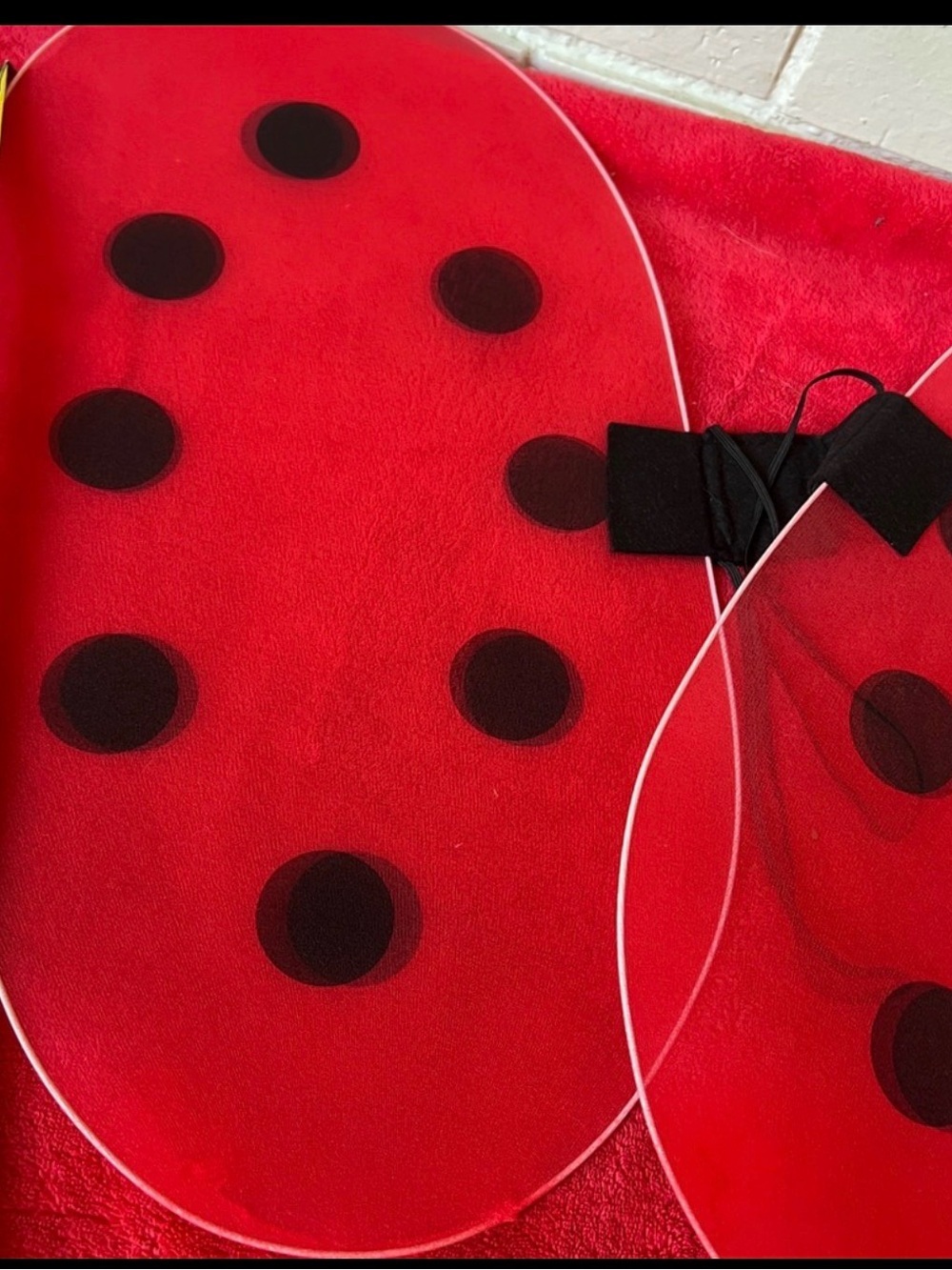 Vintage Red Ladybug Costume Wings